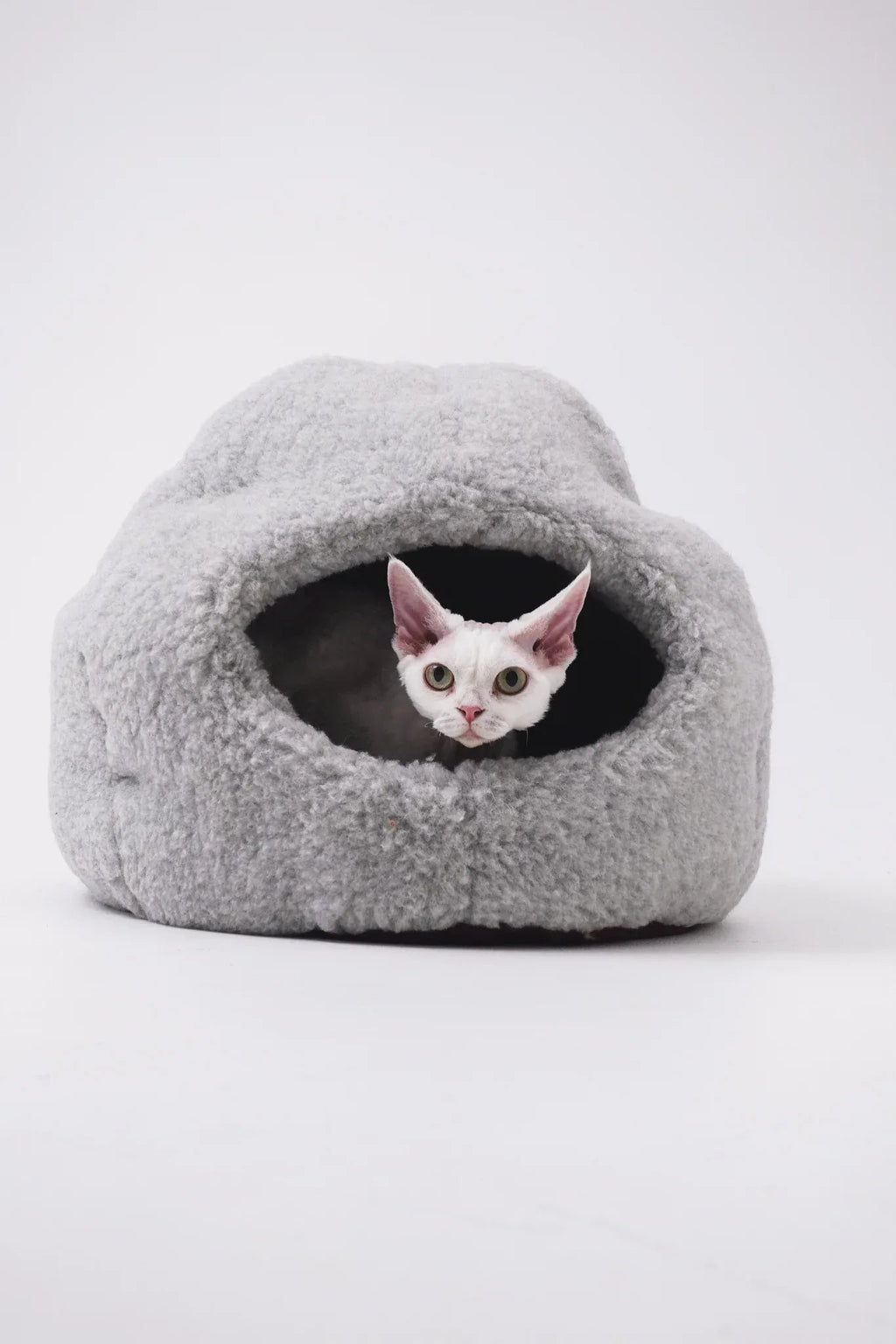 Nest Natural Woolen Pet Bed - Gray-0