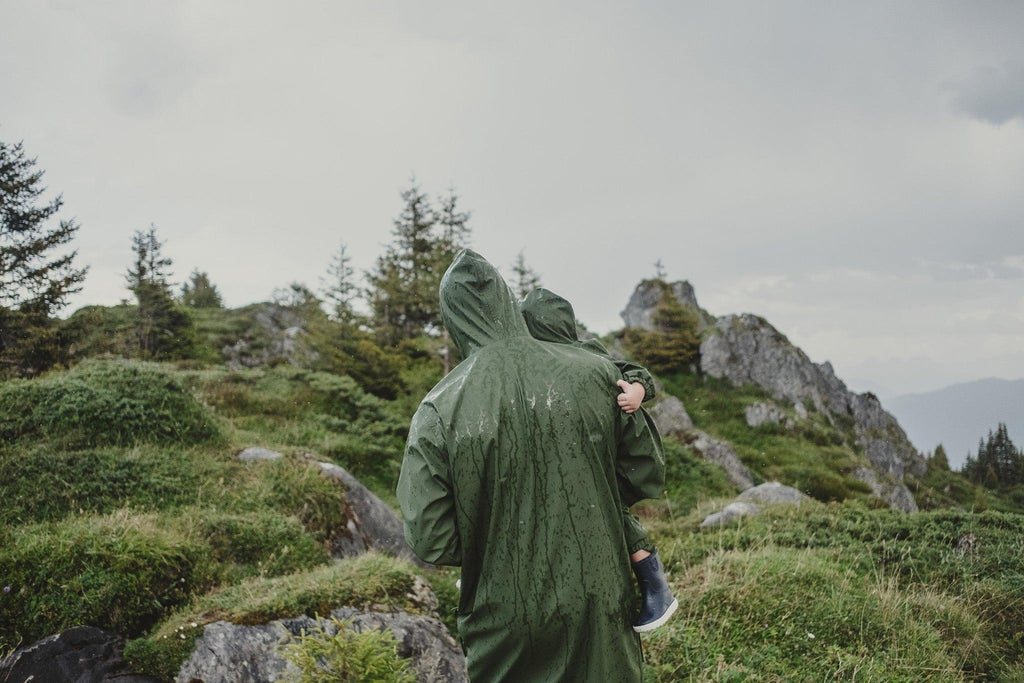 Waterproof Coat with Wool - Khaki-4