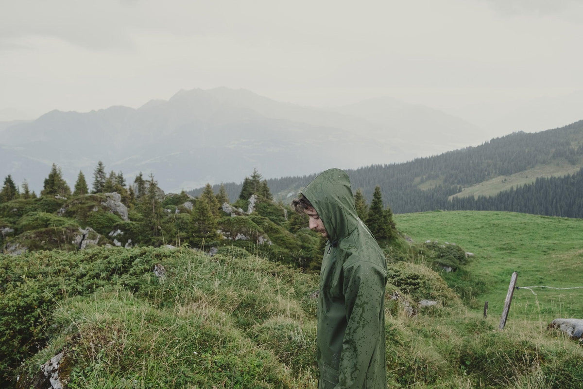 Waterproof Coat with Wool - Khaki-0
