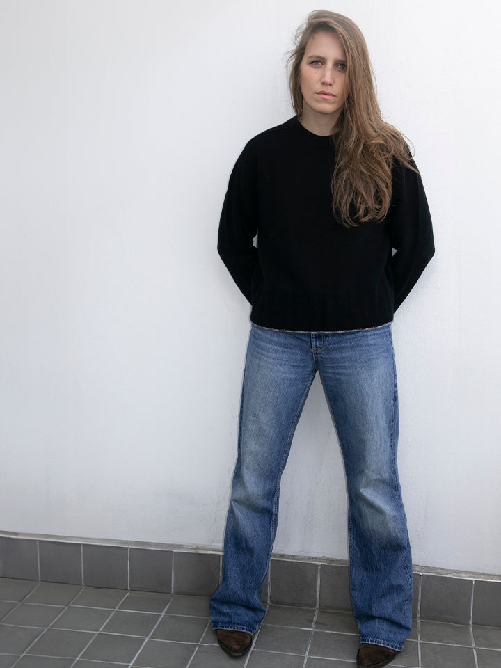 Claudia maglione con bordo a contrasto-3
