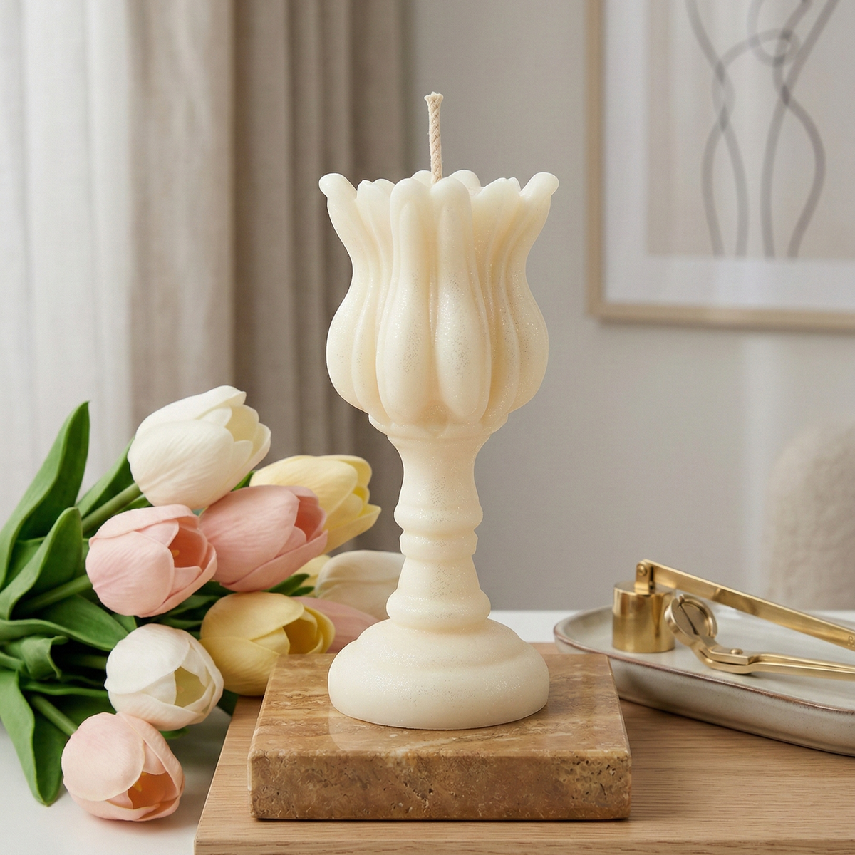 Tulip Candle | Chic Home Decor-0