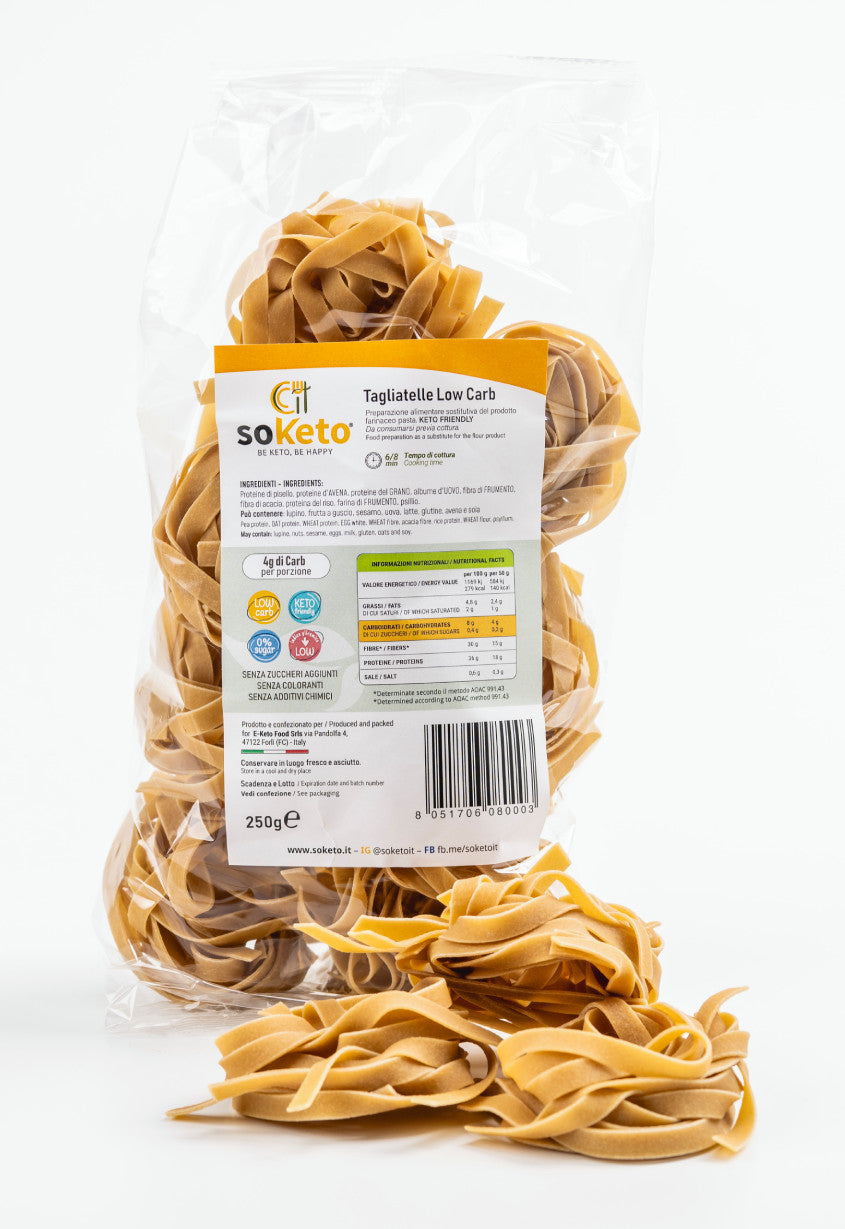 Tagliatelle Cheto Low carb solo 4 g di carboidrati a porzione-1