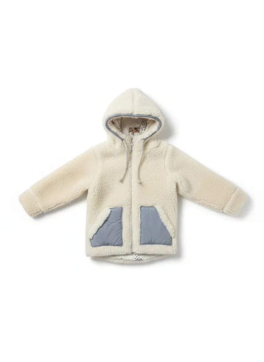 Baby/Kid Virgin Wool Jacket - White-0