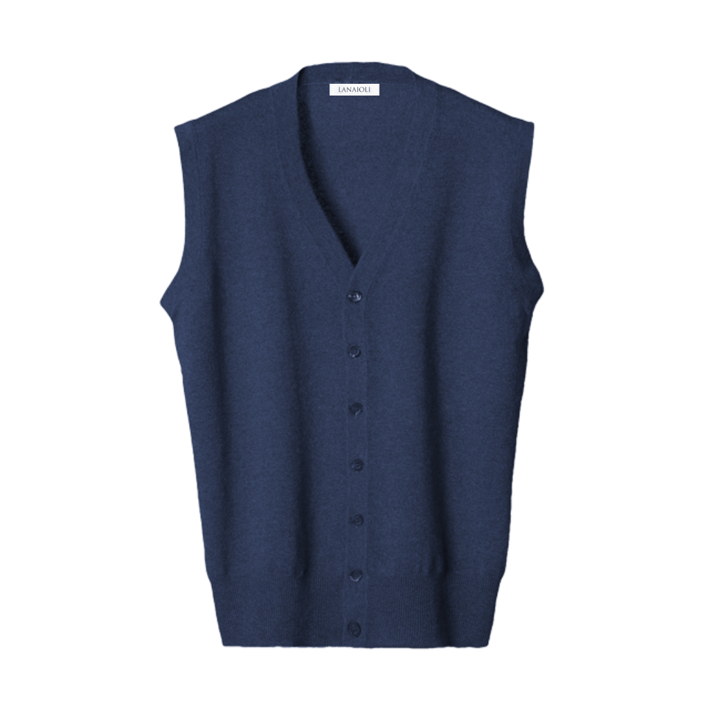 Gilet Uomo Misto Cashmere e Seta-5