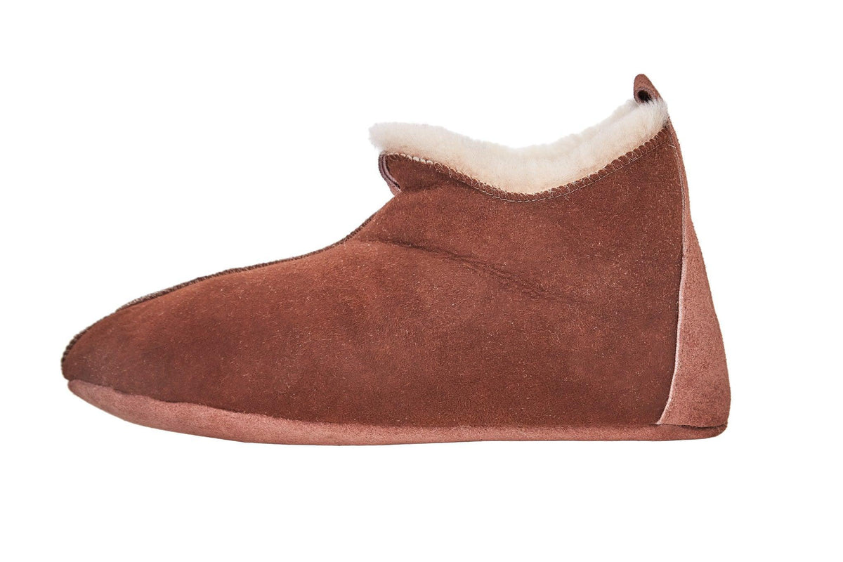Adult Natural Sheepskin Boots - Brown-1