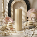 Ribbed Candle | Effortless Home Decor-0