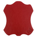 K0001VB | Tappetino per Mouse Made in Italy in Vera Pelle pieno fiore, grana dollaro - Colore Rosso - Dimensioni: cm 20 x 23 - Confezione: Sacchetto tubolare Tnt-0