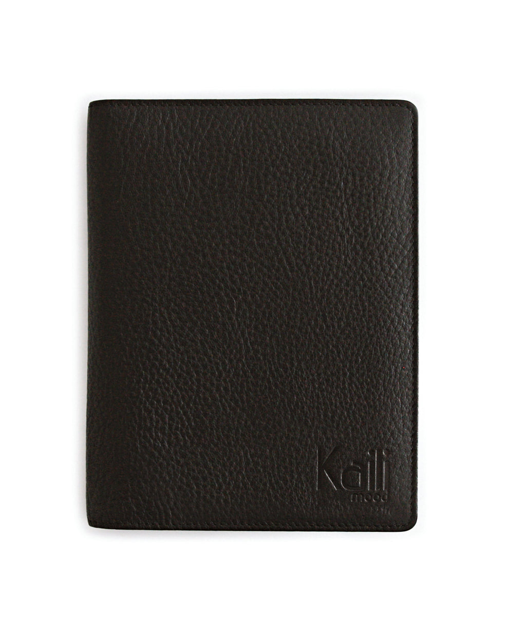 K0008AB | Account holder in genuine full-grain leather, dollar grain. Internal mini slots and pen loop. Black color. Dimensions: 12 x 16 x 1 cm. Packaging: Tnt bag-1
