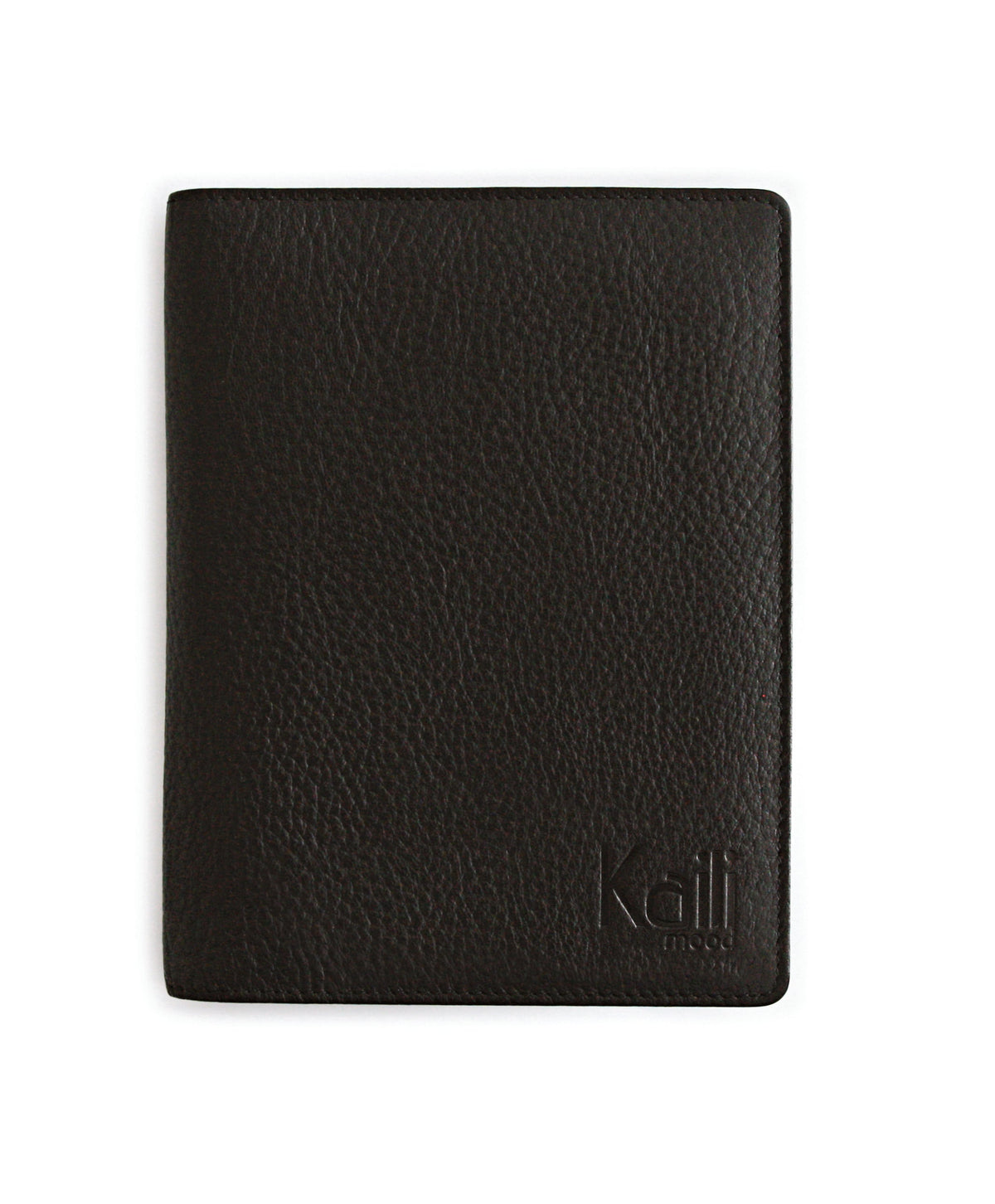 K0008AB | Account holder in genuine full-grain leather, dollar grain. Internal mini slots and pen loop. Black color. Dimensions: 12 x 16 x 1 cm. Packaging: Tnt bag-1