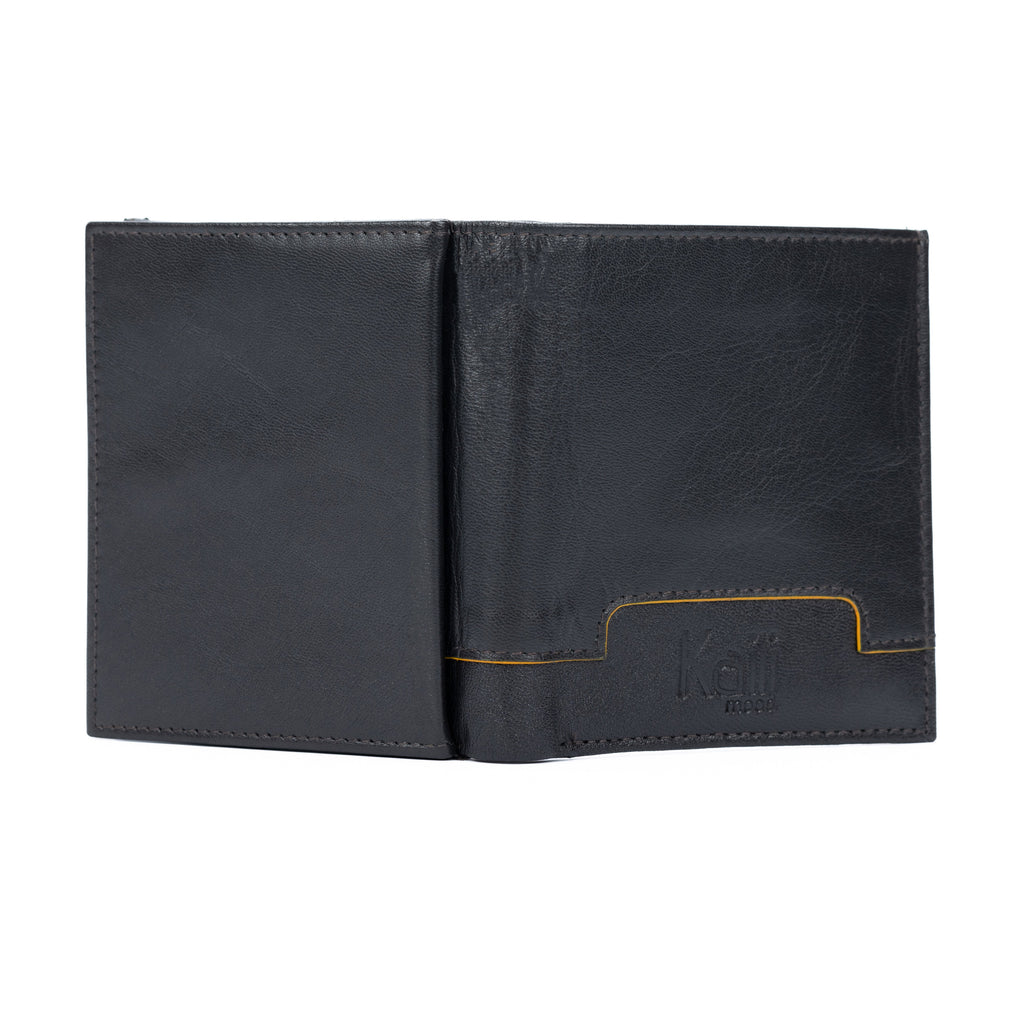 K11025BB | Men's Genuine Leather Wallet Col. Dark Brown-1