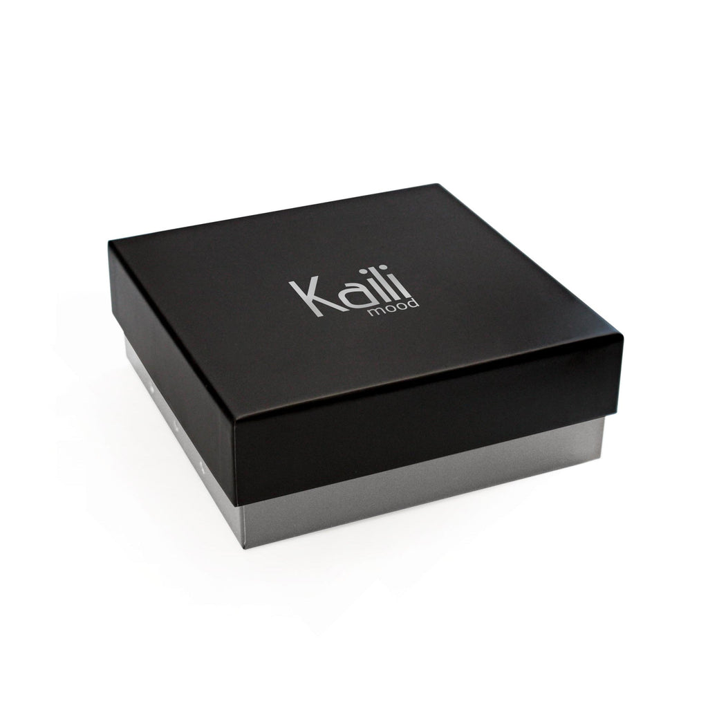 K4007AKB | Men's Two-Tone Belt in Pu Finish Leather Lining. Black/Anthracite color. Size: 125 x 3.8 x 0.5 cm (waist 110 cm). Packaging: hard bottom/cover Gift Box-3