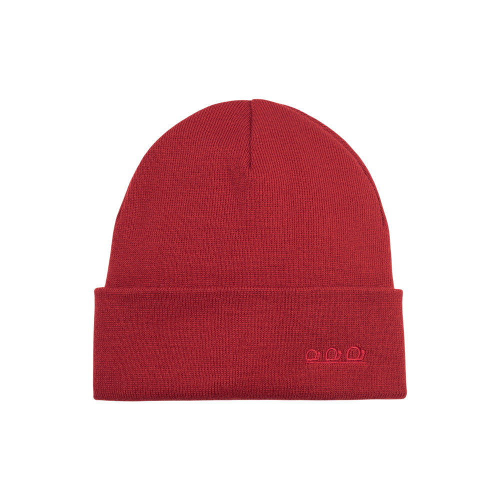 K5001EC | ORTLES - Unisex Knit Beanie Made in Italy. Garnet Color-0