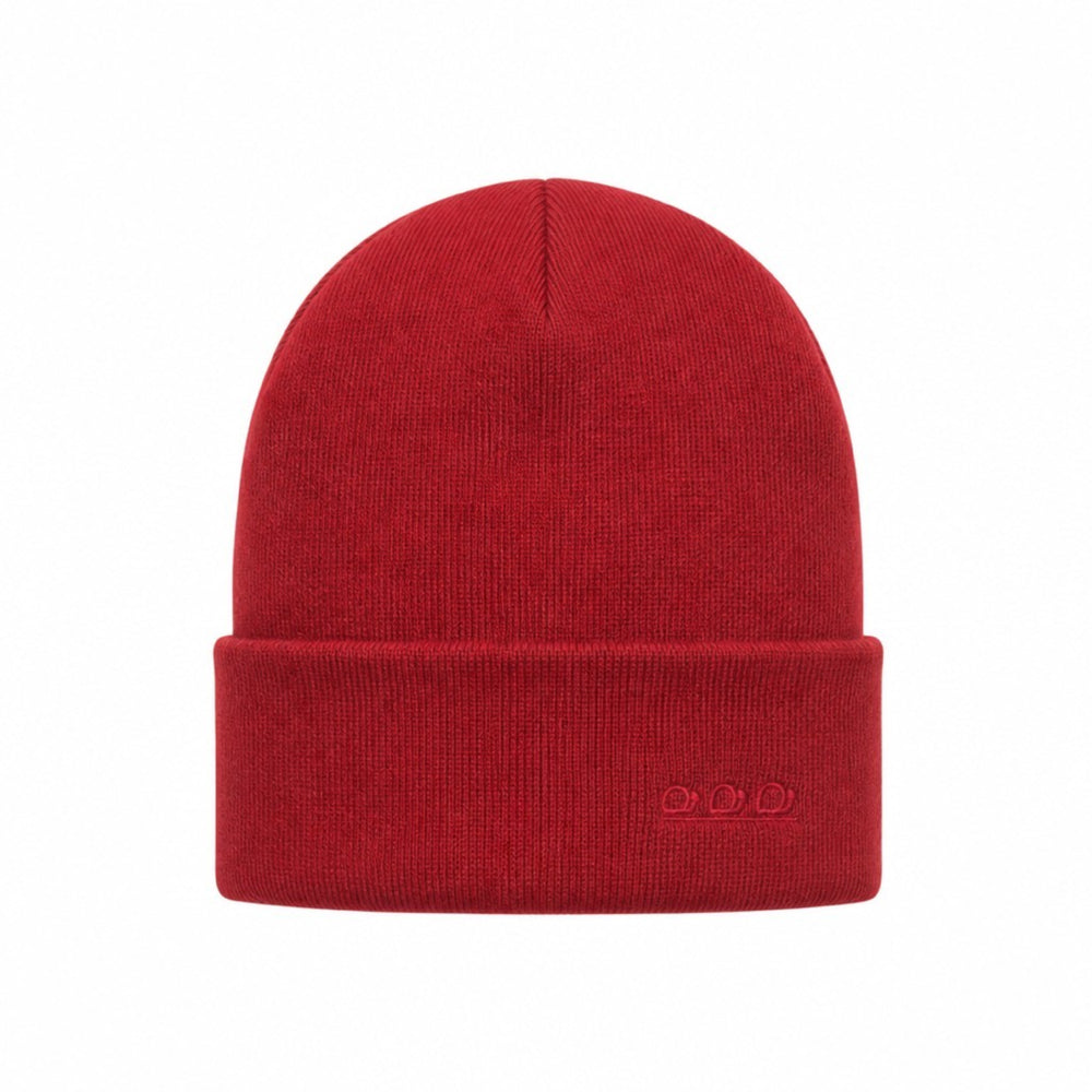 K5001EC | ORTLES - Unisex Knit Beanie Made in Italy. Garnet Color-1