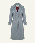 Trench Coat - Light Blue-0