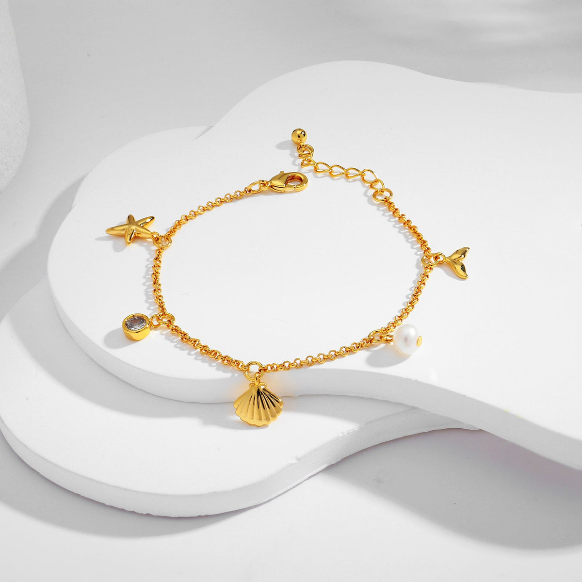 European and American Cross-border Fashion Personalized Ocean Necklace Summer Bracelet Women's Exquisite New Gift Jewelry High-end Bracelet-2