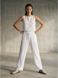 Women's muslin pants-0