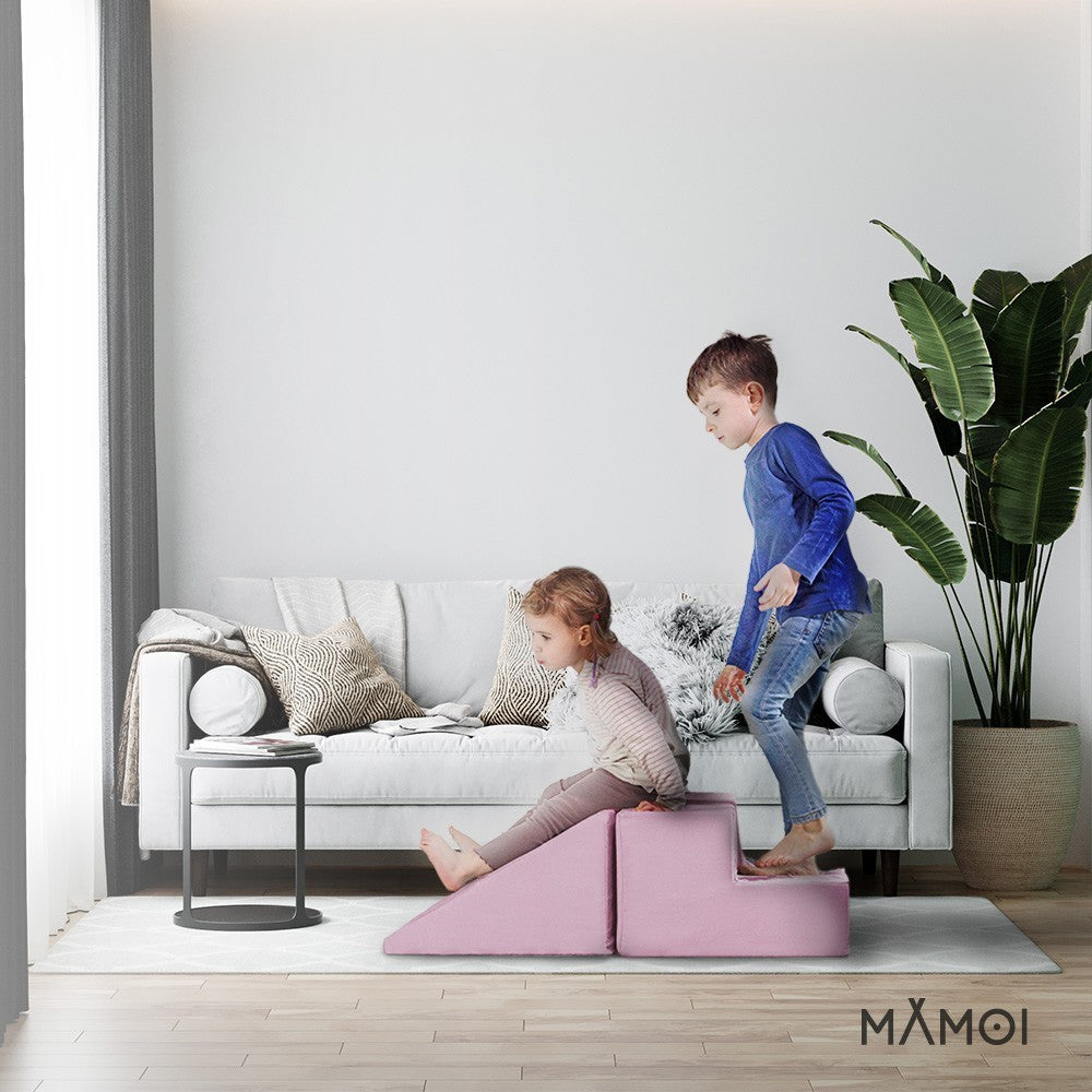 MAMOI® Blocchi schiuma bambini | Moduli morbidi bambini | Scale e scivolo per bambini | Arrampicata bambini | Giochi per attivitã motorie | Made in EU-4