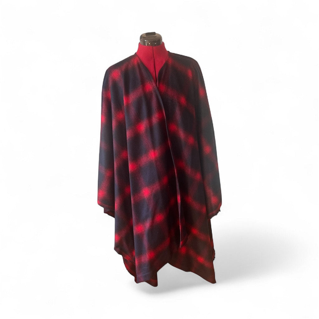 Midi recycled wool cape-4