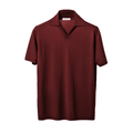 Men's Short-Sleeved Polo Shirt in Pure Extrafine Merino Wool-5