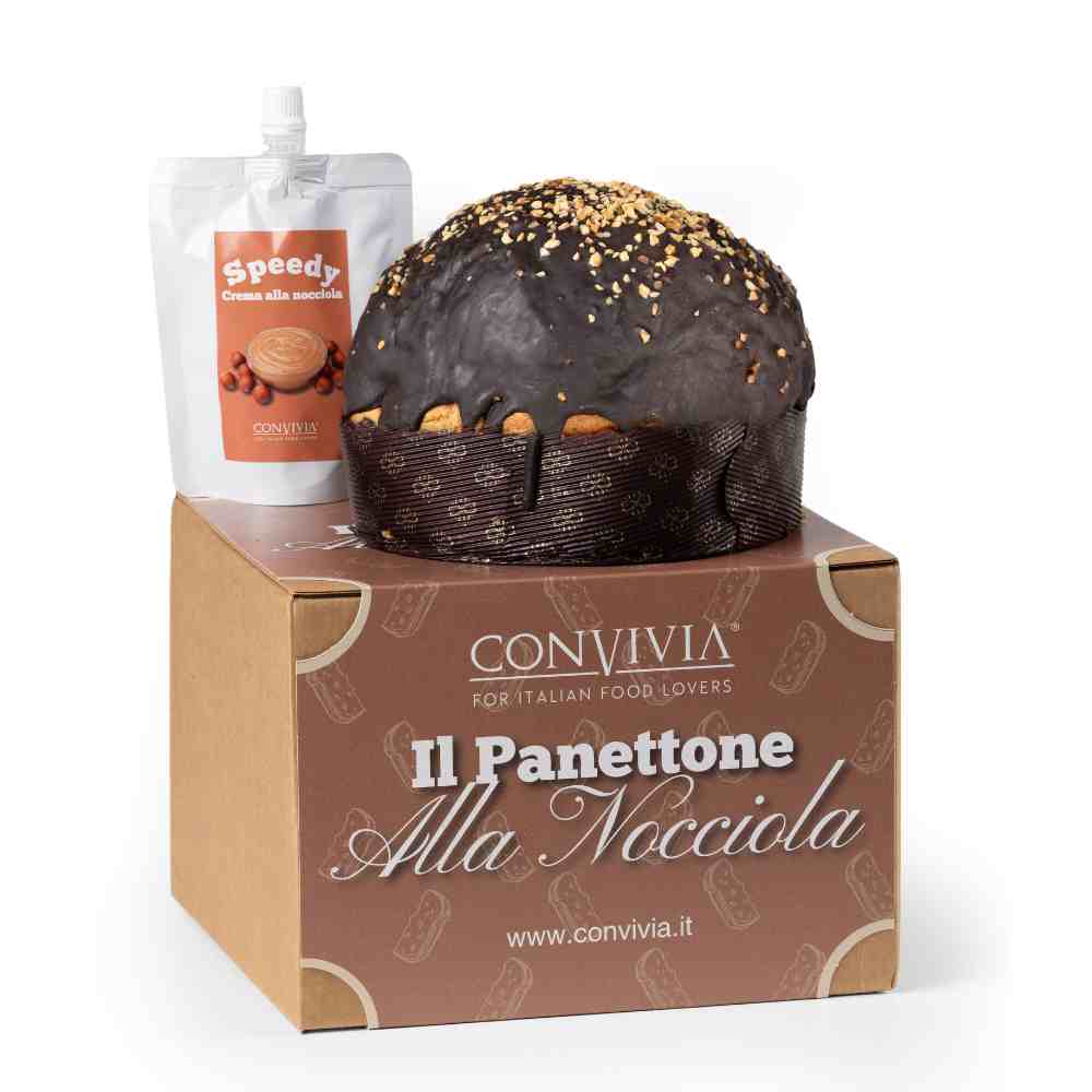 Panettone e crema di nocciole