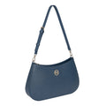 RB1036D | LARA Women's Hobo Bag in Genuine Saffiano Leather Made in Italy. Color: Blue-0