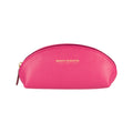 RB1088BE | Half-Moon Pencil Case/Clutch Bag Made in Italy in Genuine Dollar Grain Leather. Color: Fuchsia-0