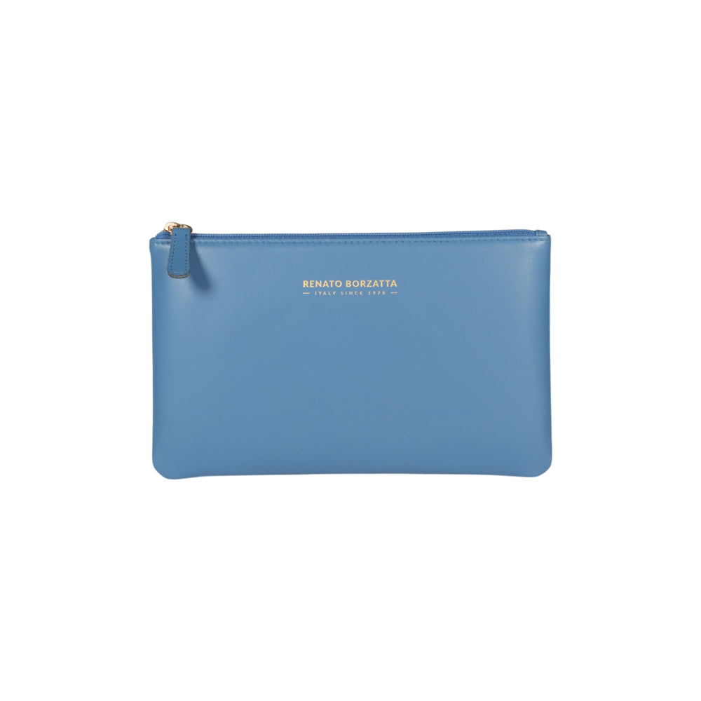 RB1090CP | Made in Italy Toiletry Bag in Genuine Smooth Matte Leather. Color: Wisteria-0
