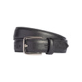 RB4017A | Cintura Donna Made in Italy in Vera Pelle Saffiano. Fibbia in finitura Argento Lucido. Colore Nero. Dimensioni: cm 115 x 3,0 x 0,5 (giro vita cm 100)-0
