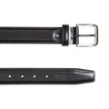 RB4026A | Men's Belt Made in Italy in Genuine Brushed Leather. Satin Gunmetal finish buckle. Color: Black. Dimensions: 125 x 3.5 x 0.5 cm (waistline 110 cm)