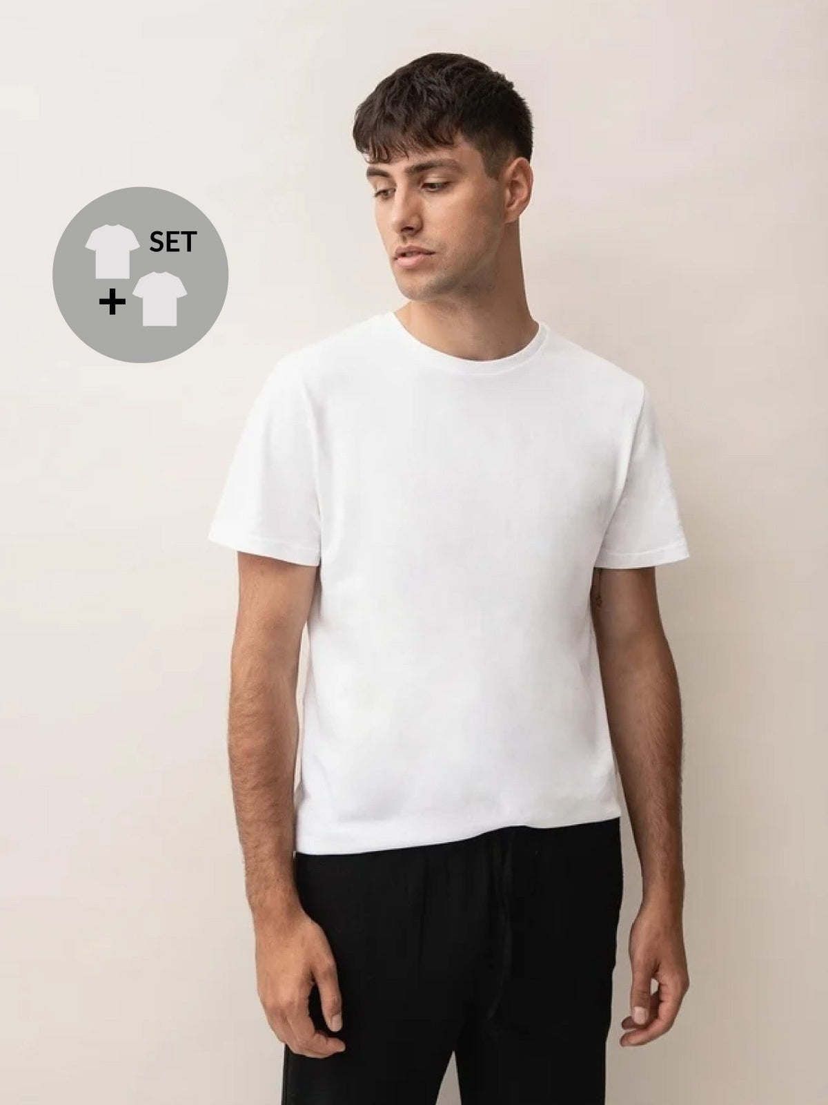 Men's short-sleeved T-shirts, 2 pcs.-1