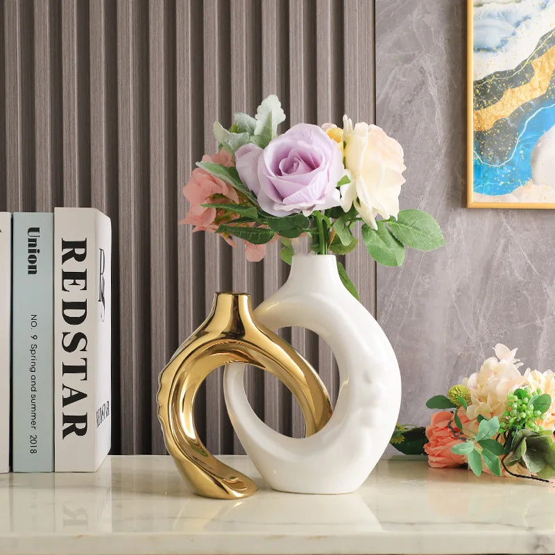 Elegant Ceramic Vase Set: Elevate Your Home Decor-1