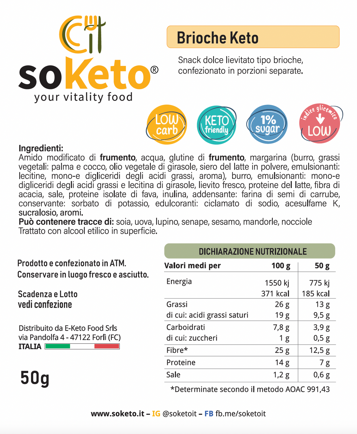 Keto Brioche with only 4g of carbs. Pack of 2 / 6 or 10 pcs of 50g - KETO WITHOUT SUGARS