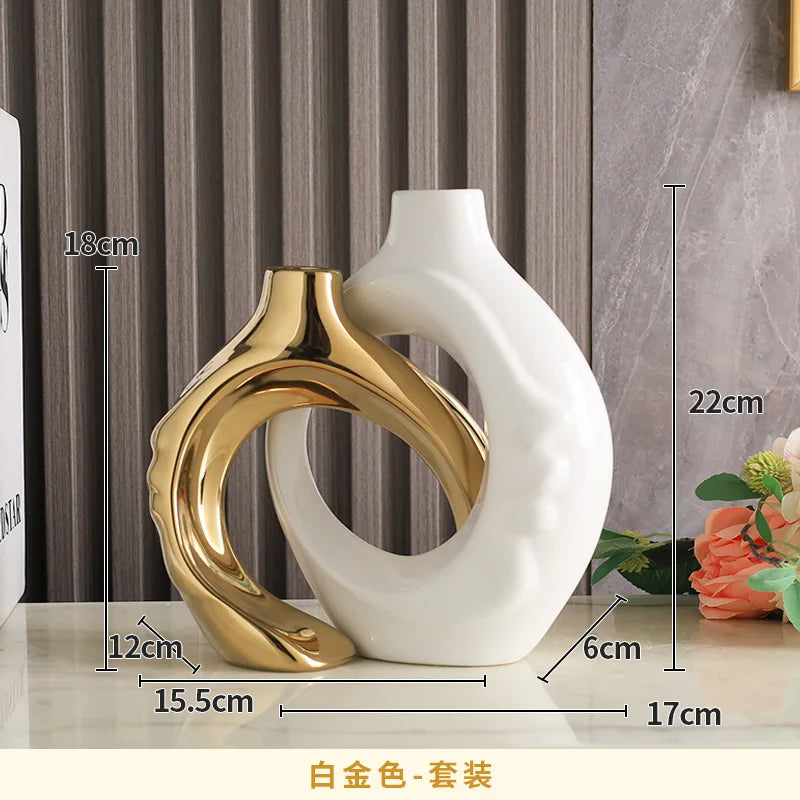 Elegant Ceramic Vase Set: Elevate Your Home Decor-3