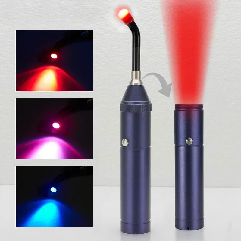 3-in-1 Red Light Therapy Wand Infrared & Blue Light Blue-1