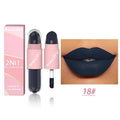 18 Colors 2 in 1 Matte Lipstick Liquid Purple Lip Glaze Double Head Lip Makeup Lasting Waterproof Velvet Sexy Dark Red Lipsticks-5