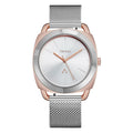 Trnda Women's Rose Gold Stainless Steel Watch, Silver Dial | Trnda-Rg35.8-0