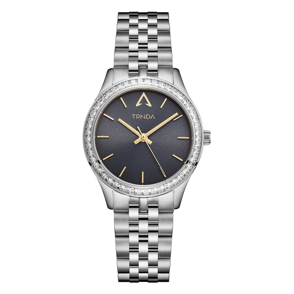 Trnda Women's Silver Stainless Steel Watch, Gray Dial | Trnda32mm-0