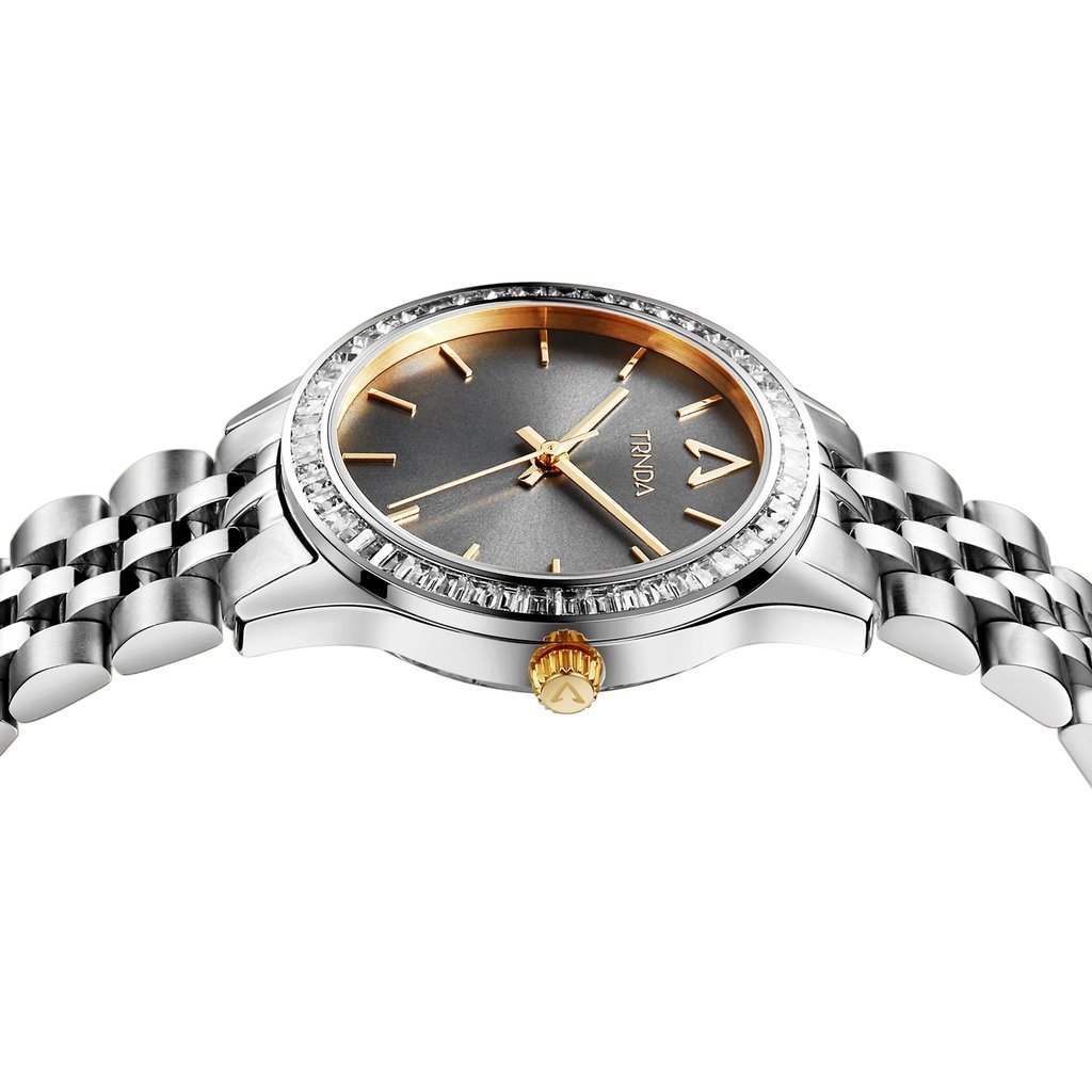 Trnda Women's Silver Stainless Steel Watch, Gray Dial | Trnda32mm-2