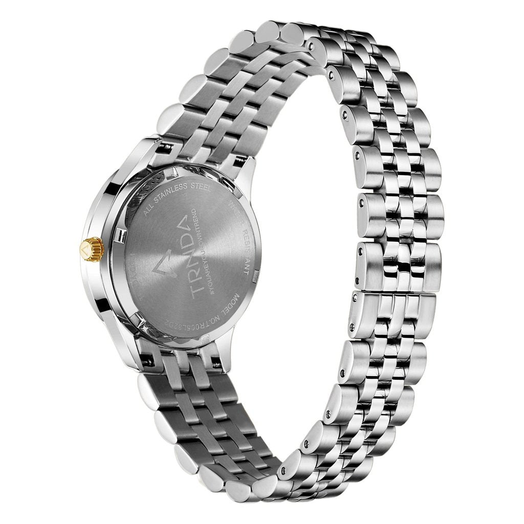 Trnda Women's Silver Stainless Steel Watch, Gray Dial | Trnda32mm-3