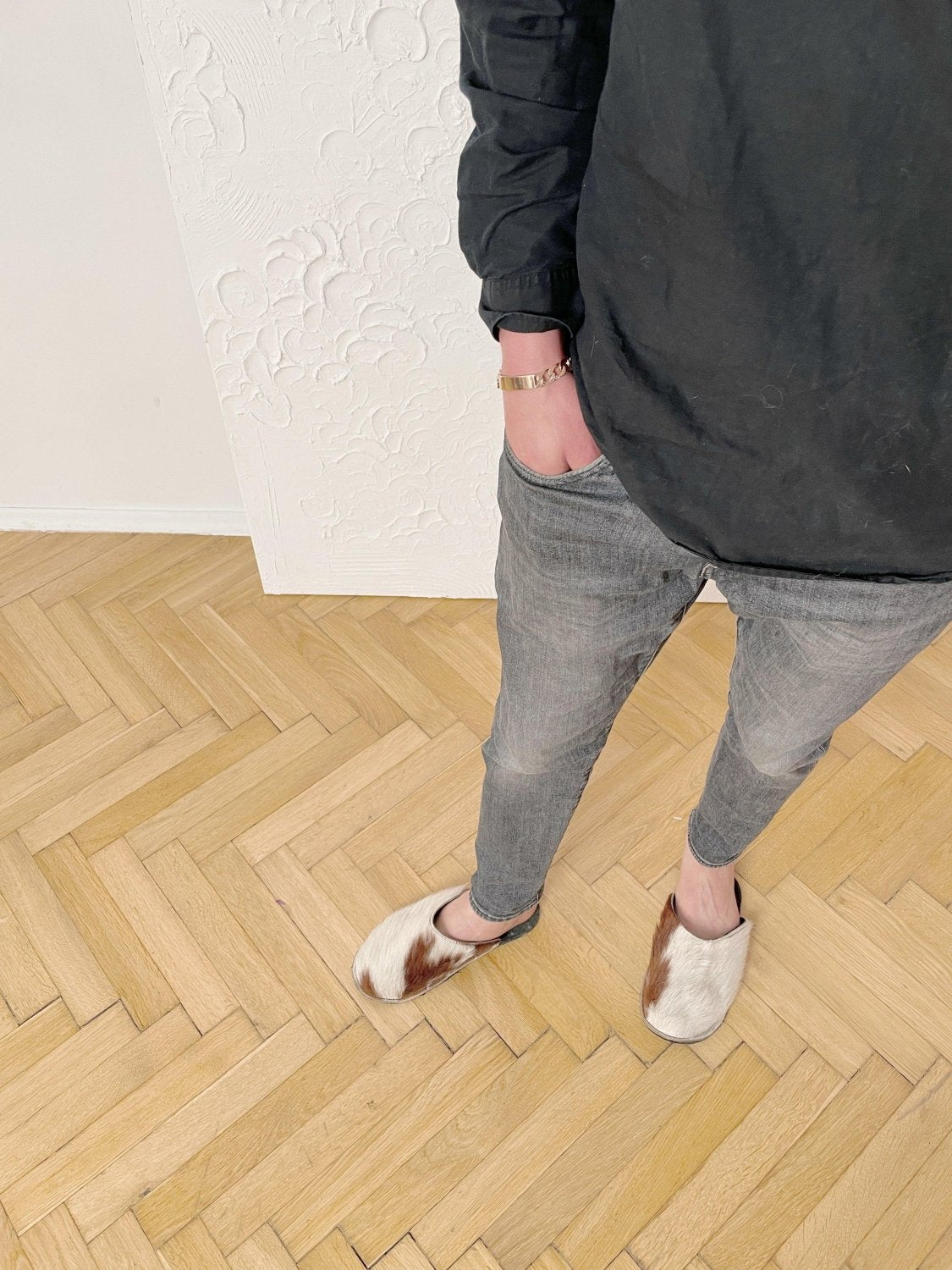 Adult Natural Goat skin Slippers - Mio NEGOZIO 🌹💐Mellow Concept StoreMellow Concept Store