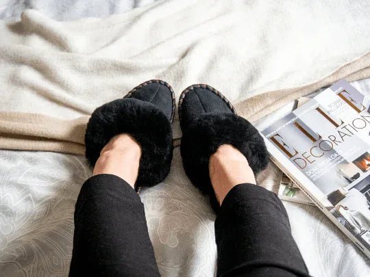 Adult Natural Sheepskin Mules - Black - Mio NEGOZIO 🌹💐Mellow Concept StoreMellow Concept Store