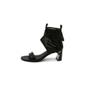Open Toe Sandals with Wide Mesh Ankle Straps-0