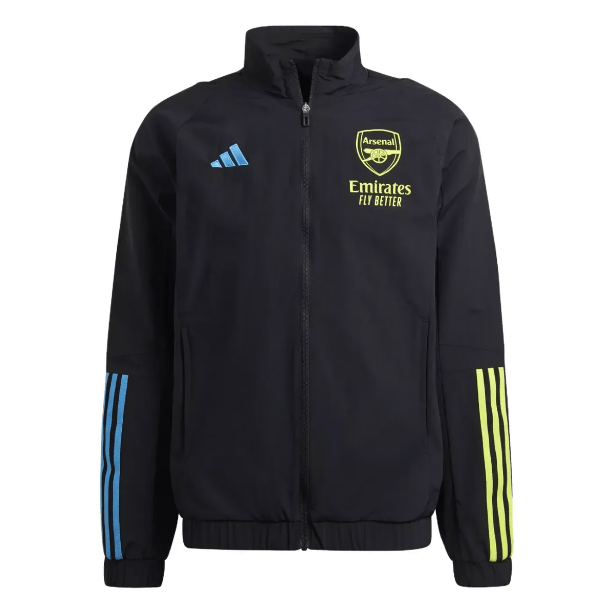 Arsenal FC black presentation Soccer tracksuit 2023/24 - Adidas-5