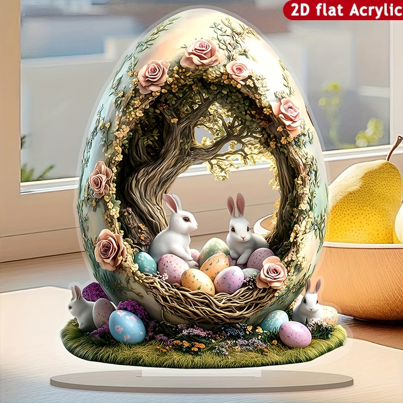 Bohemian Rabbit Acrylic Tabletop Decor for Home & Office-2