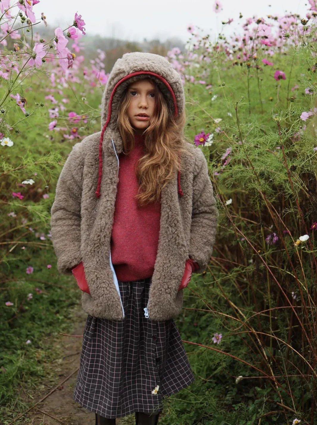 Baby/Kid Jacket in Teddy Wool - Melange Brown - Mio NEGOZIO 🌹💐MellowConceptStoreMellowConceptStore