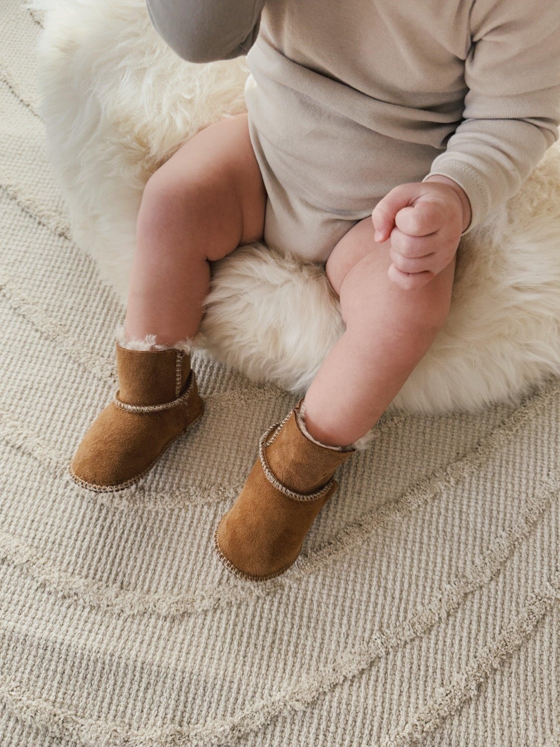 Beige Baby Natural Sheepskin Boots - Mio NEGOZIO 🌹💐MellowConceptStoreMellowConceptStore