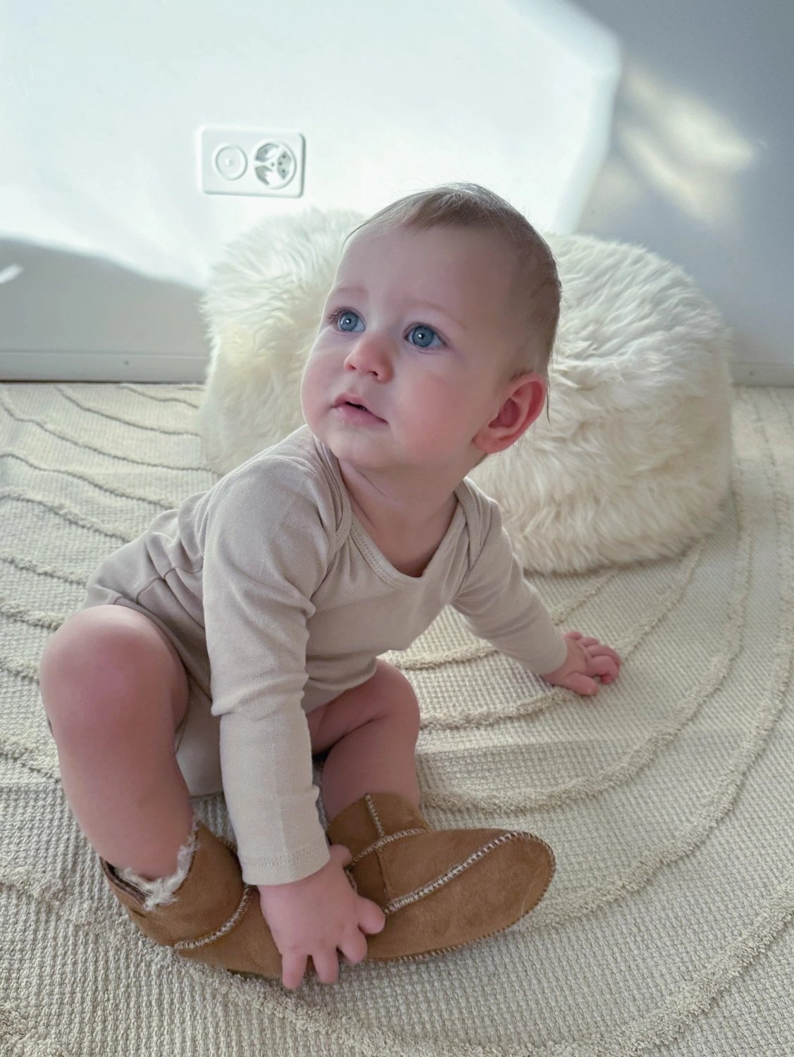 Beige Baby Natural Sheepskin Boots - Mio NEGOZIO 🌹💐MellowConceptStoreMellowConceptStore