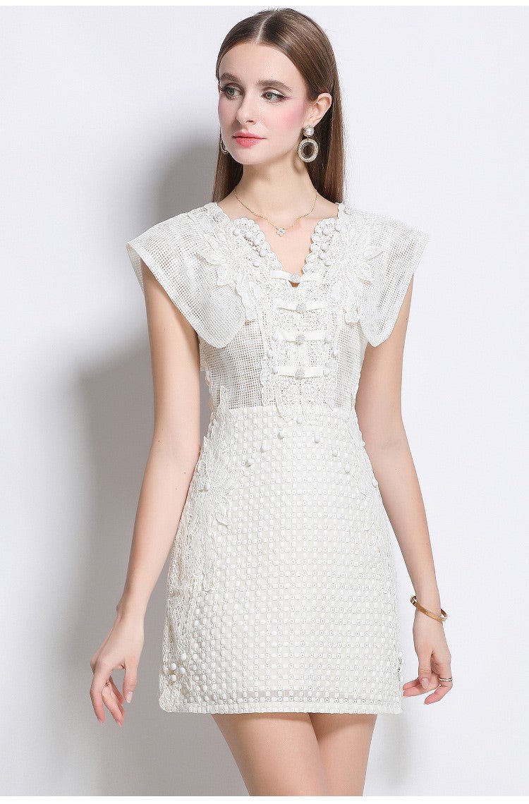 Blanche Romantic Cap Sleeve Lightweight Dress-2