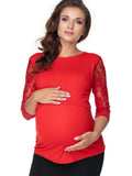 Maternity blouse model 141822 PeeKaBoo