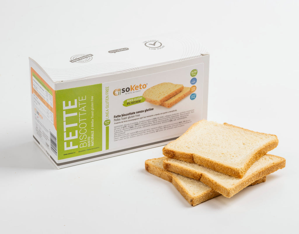 Keto Fette Biscottate Gluten Free (3 x 40 gr) 0% di zuccheri-0